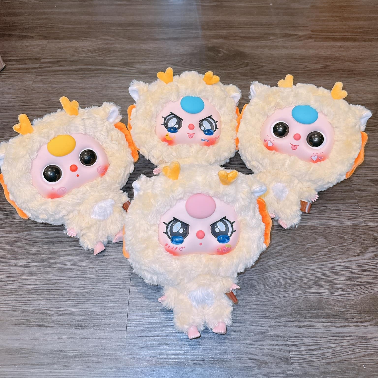 1165 - Baby three Big Head Bé Đầu To Full Set 6 Bé - Baby Three Animal Party Big Cute Plush Series Art Toy [CHÍNH HÃNG]