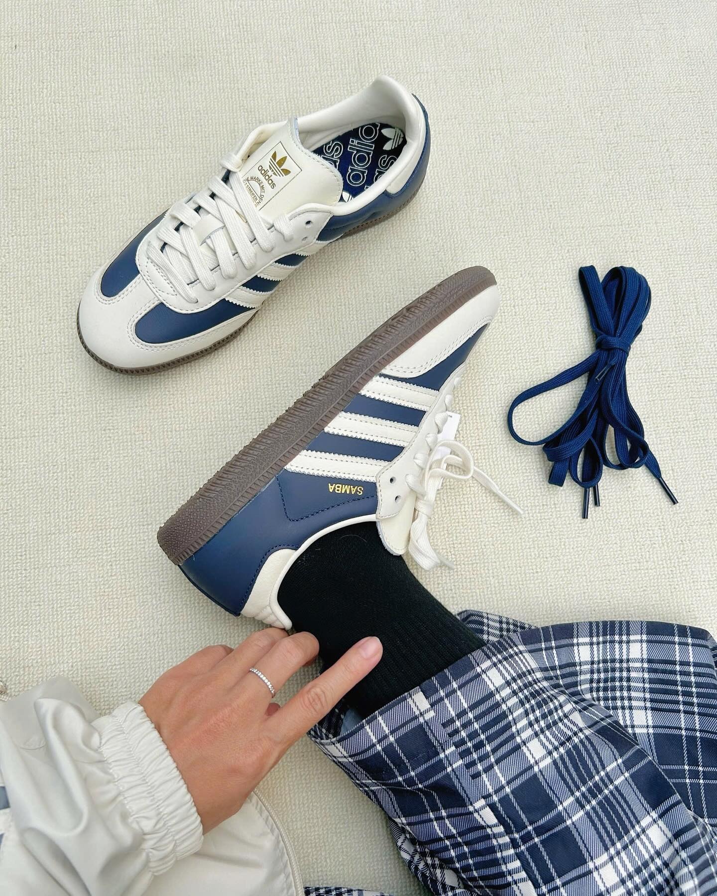1361 - Giày Adidas Originals Samba OG Night Indigo Cream IG1968 [CHÍNH HÃNG]