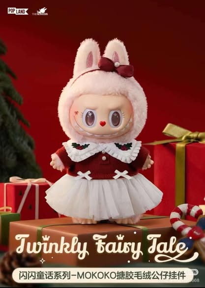 1263 - Labubu Mokoko Fairy Tail - Mokoko V5 - Mokoko Noel - Size 18cm [HÀNG CHÍNH HÃNG] POP MART