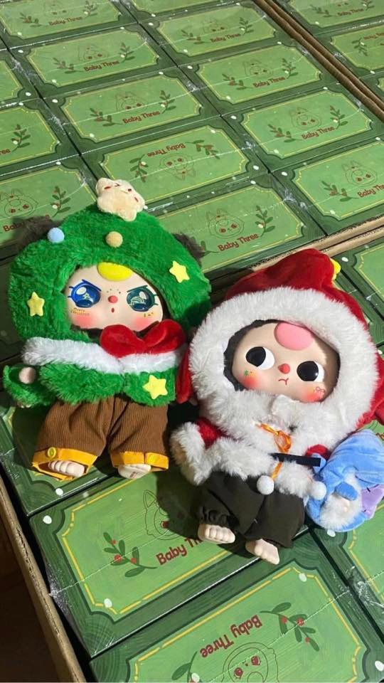 1189 - Baby three 400% Giáng Sinh - Blindbox ngẫu nhiên - Baby Three Animal 400% Christmas Art Toy [CHÍNH HÃNG]