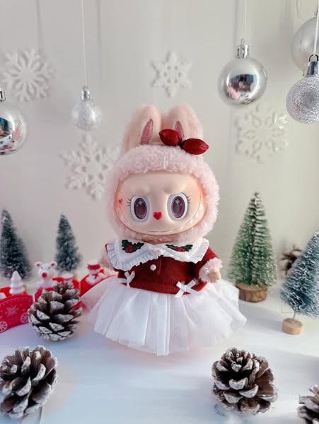 1263 - Labubu Mokoko Fairy Tail - Mokoko V5 - Mokoko Noel - Size 18cm [HÀNG CHÍNH HÃNG] POP MART