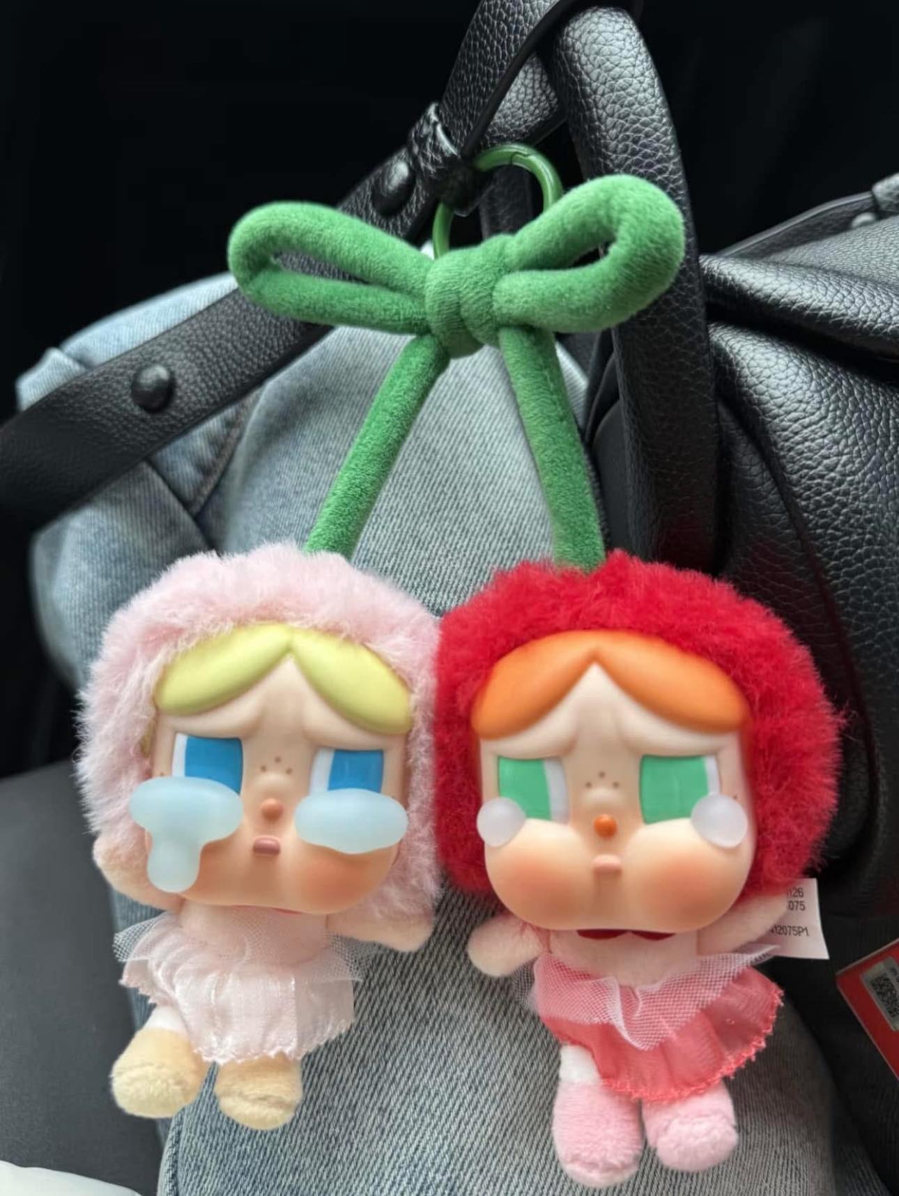 1314 - Crybaby Cherry - POPMART CRYBABY Crying For Love Series Love You Cherry Much Vinyl Plush Hanging Card [CHÍNH HÃNG]