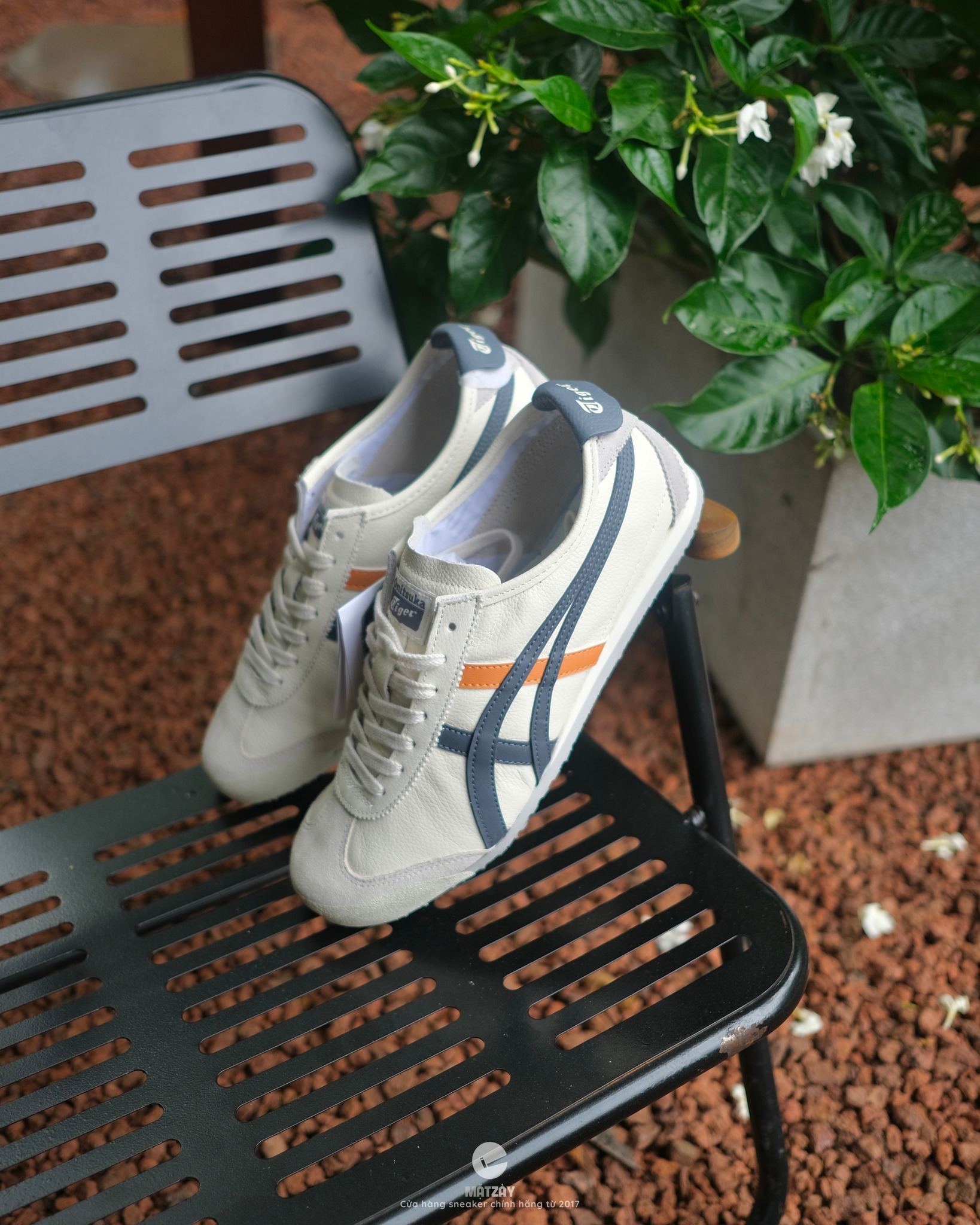 1591 - Giày Onitsuka Tiger MEXICO 66 Shoes 'White Navy Orange' 1183B771-113 [HÀNG CHÍNH HÃNG]