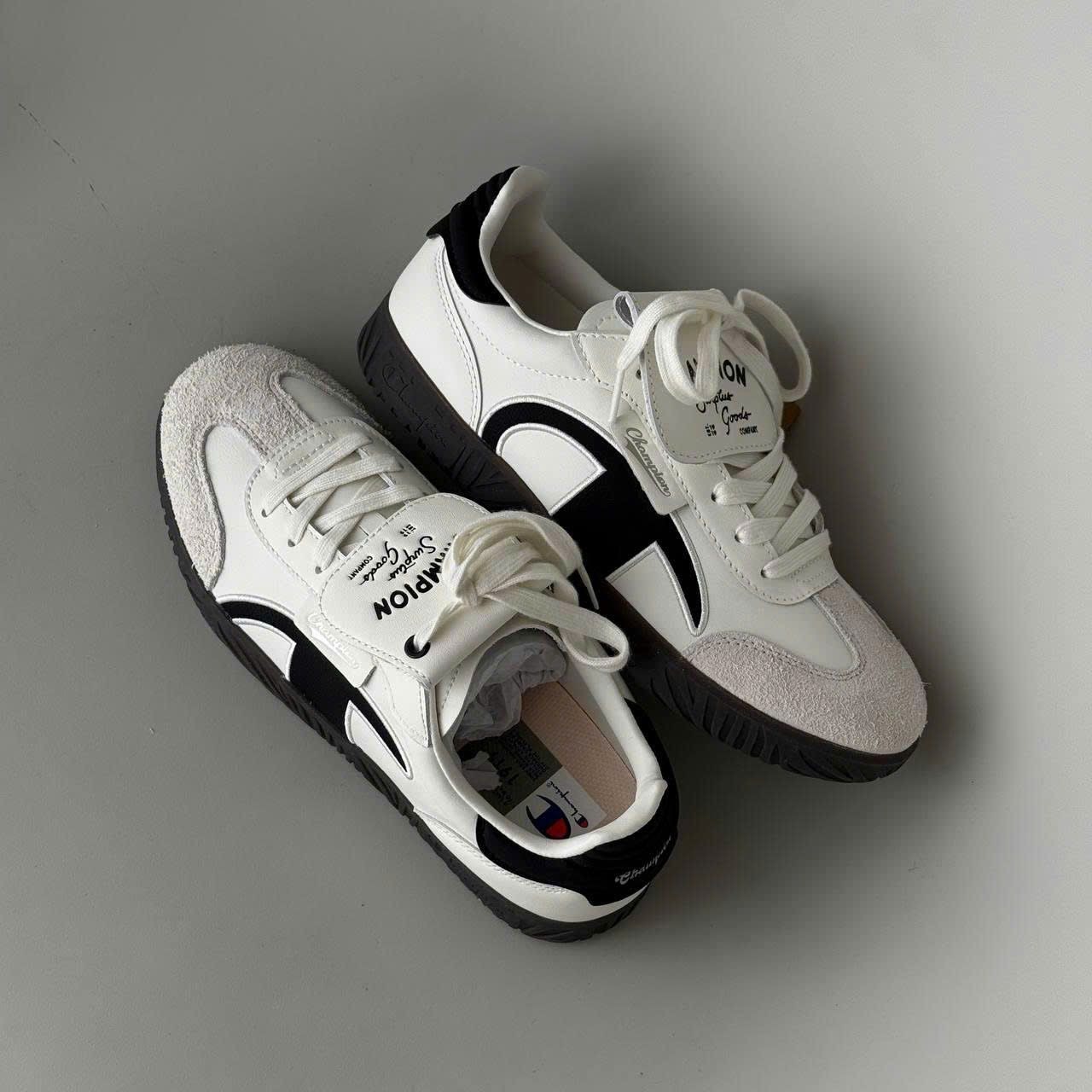 1669 - Giày Champion Essentials T-Trainer Cream Black U4CFCTW14U3 [HÀNG CHÍNH HÃNG]