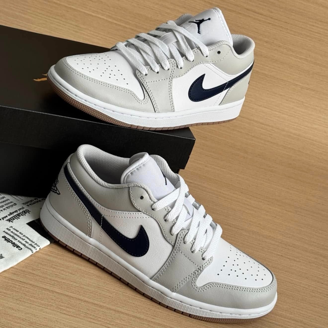 1798 - Giày Nike Air Jordan 1 Low Georgetown 553558-146 / 553560-146 [HÀNG CHÍNH HÃNG]