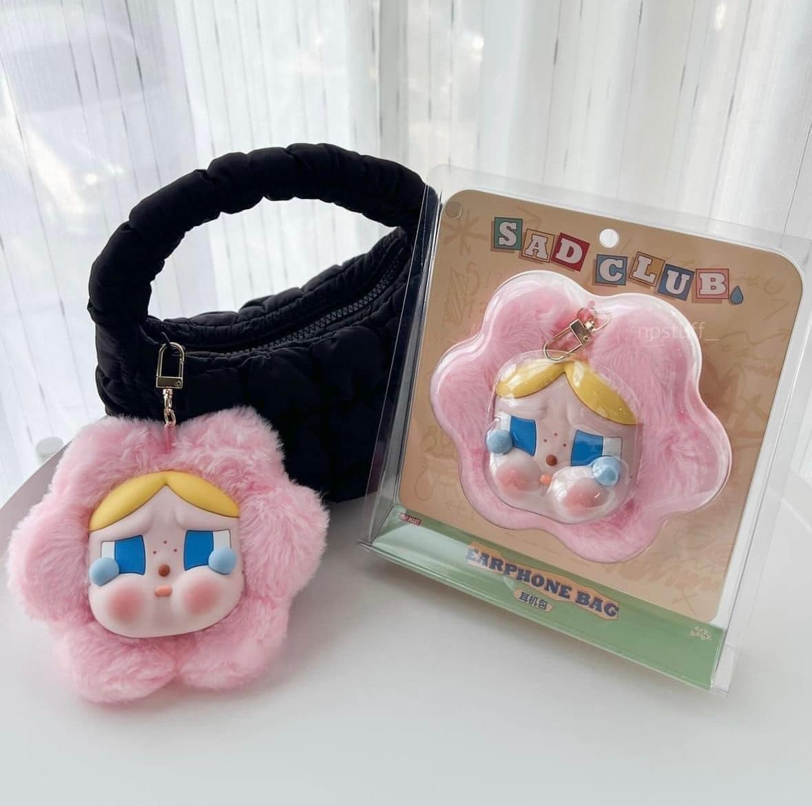 1173 - Crybaby Sad Club Hoa Earphone Bag POPMART 6941848253033 [HÀNG CHÍNH HÃNG]