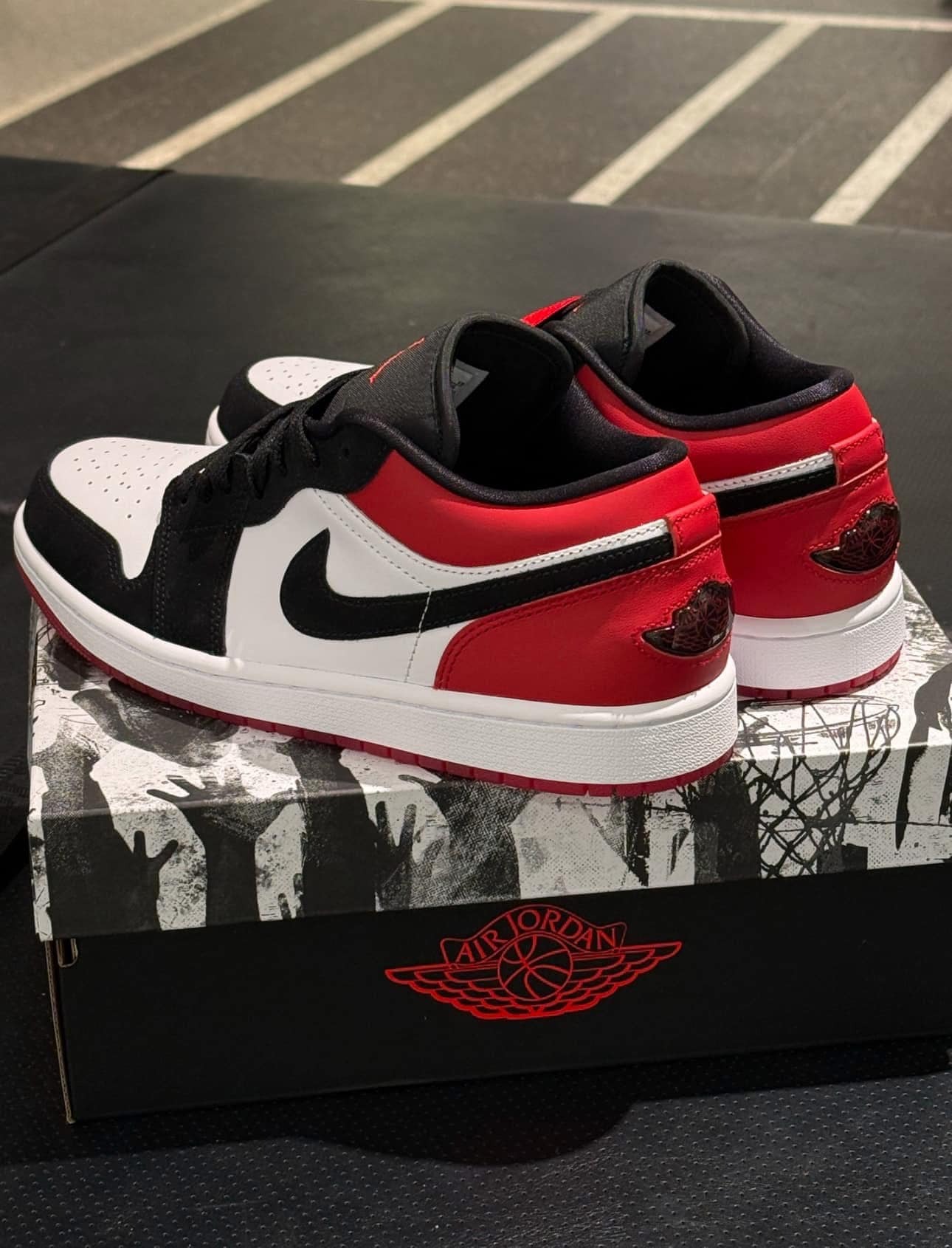 1676 - Giày Nike Jordan 1 Low Black Toe - IB8971 106 [HÀNG CHÍNH HÃNG]