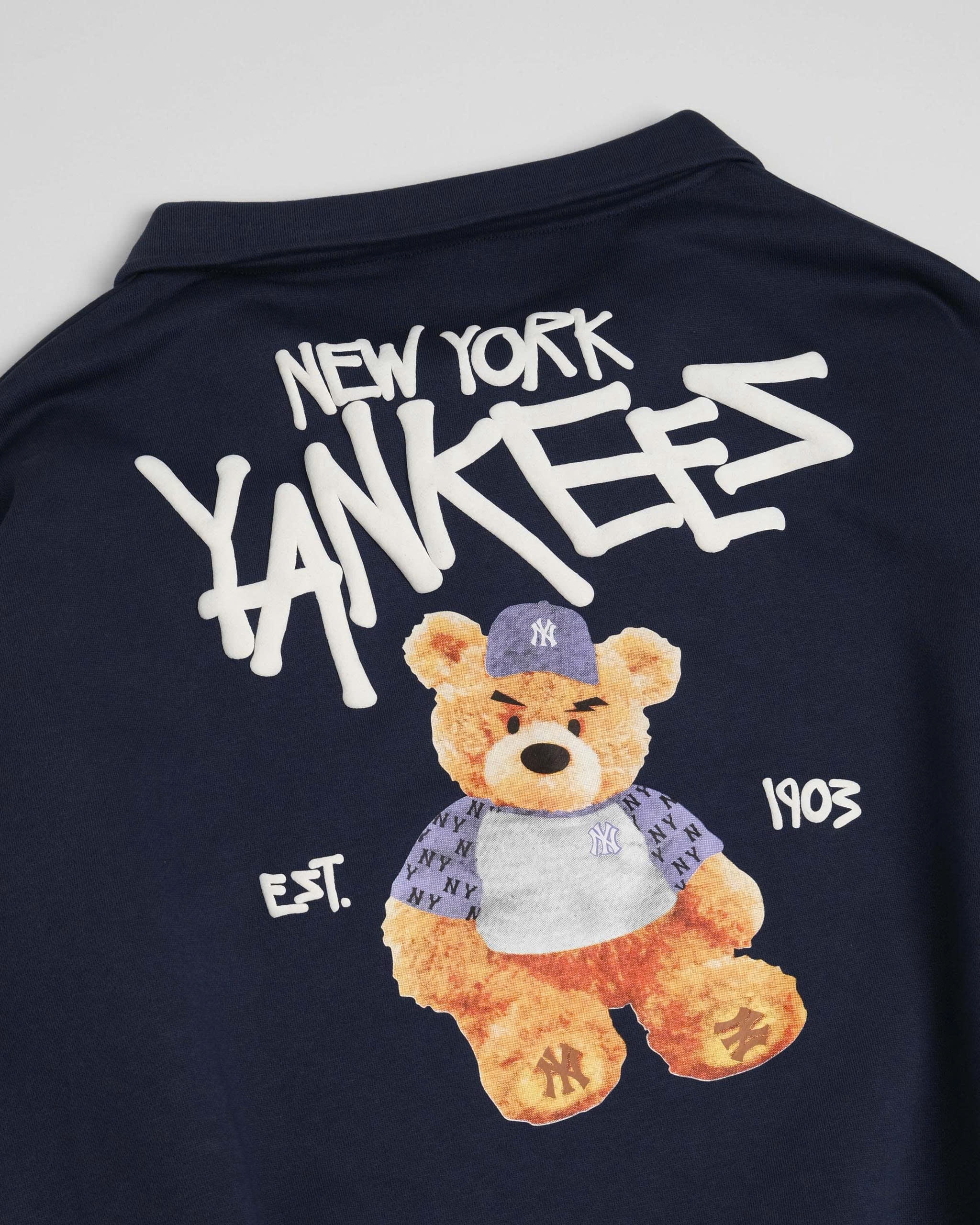 2258 - Áo Sweater New Era Quater Zipper NY New York Yankees Gấu Xanh Navy [HÀNG CHÍNH HÃNG]