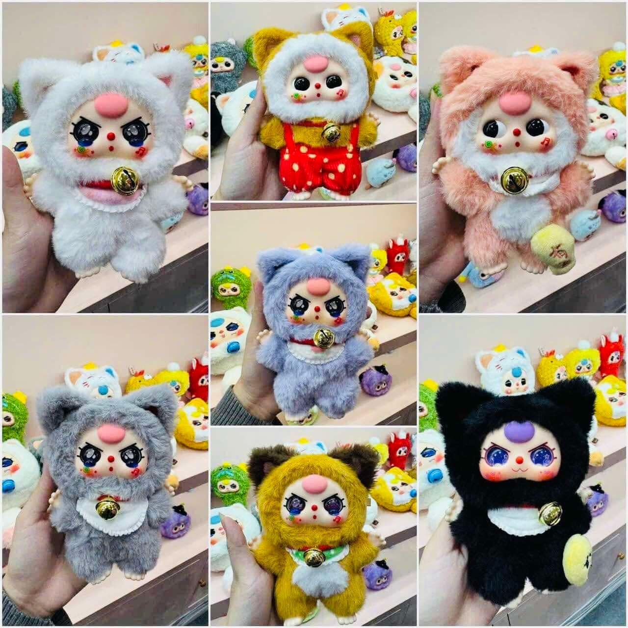 1276 - Baby Three Mèo Tỉ Phú Set 6 Bé - BB3 Mèo Tỉ Phú - Baby Three Billionaire Cat Series Plush Art Toy [CHÍNH HÃNG]