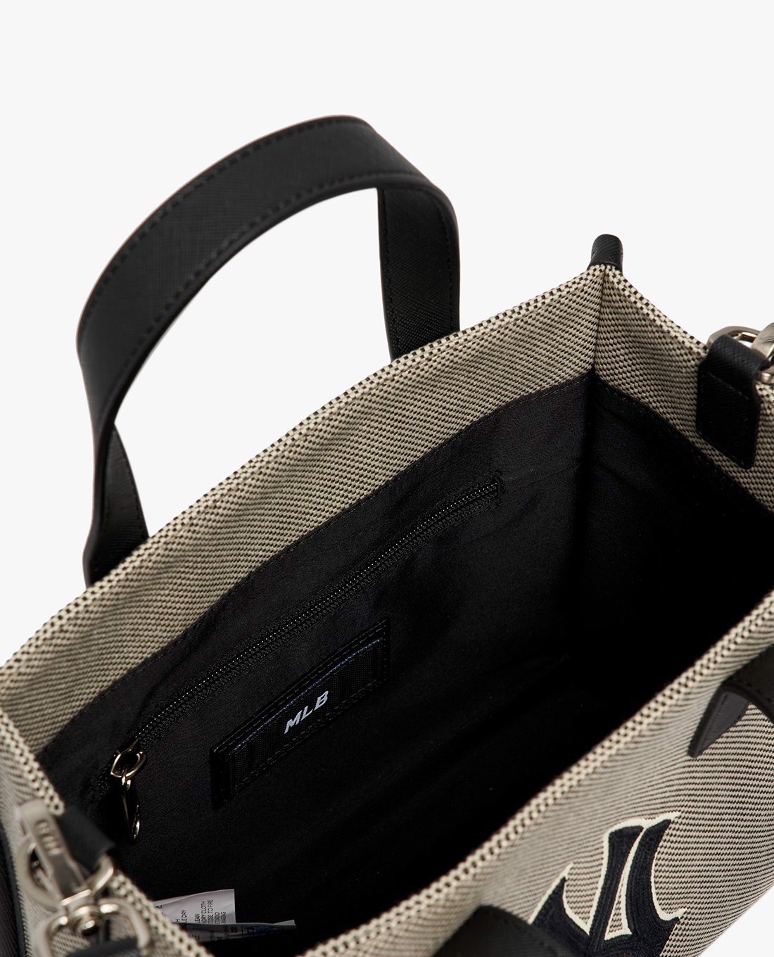 444 -  Túi MLB Canvas Basic Big Logo Small Tote Bag - Black - Code 3AORS062N-50BKS [HÀNG CHÍNH HÃNG]