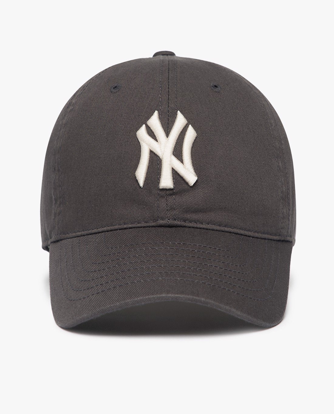401 -  Nón MLB Unstructured Ball cap - Xám Bút Chì - Ny Trắng To [HÀNG CHÍNH HÃNG]