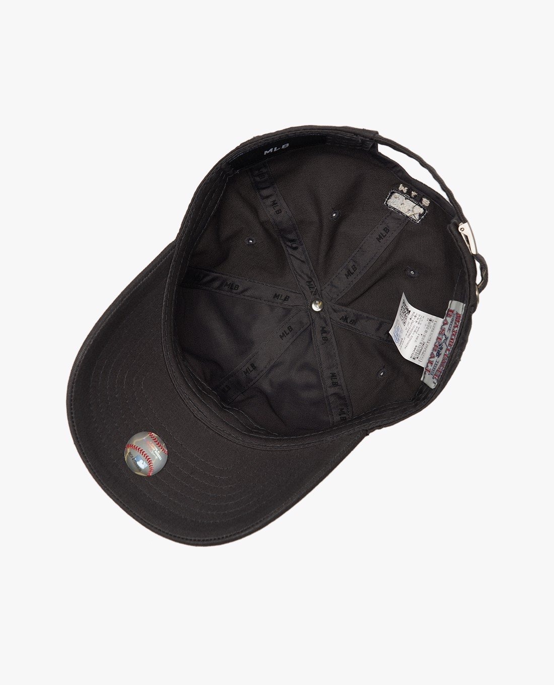 401 -  Nón MLB Unstructured Ball cap - Xám Bút Chì - Ny Trắng To [HÀNG CHÍNH HÃNG]