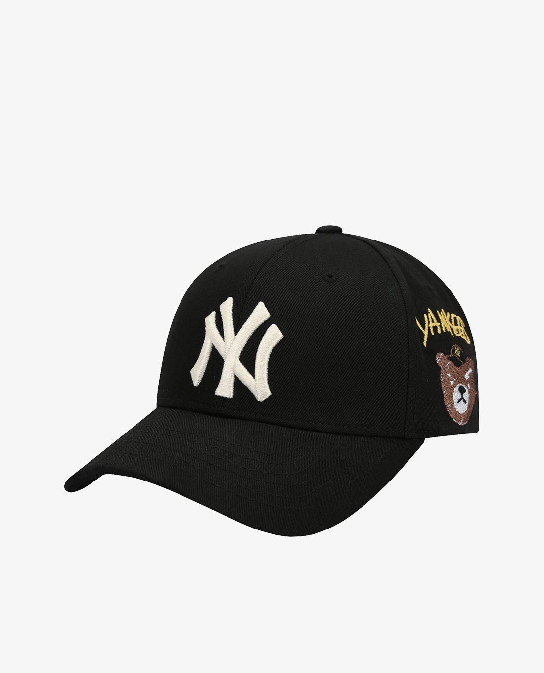 394 -  Nón MLB Unstructured Ball cap -Đen - NY Trắng Gấu [HÀNG CHÍNH HÃNG]
