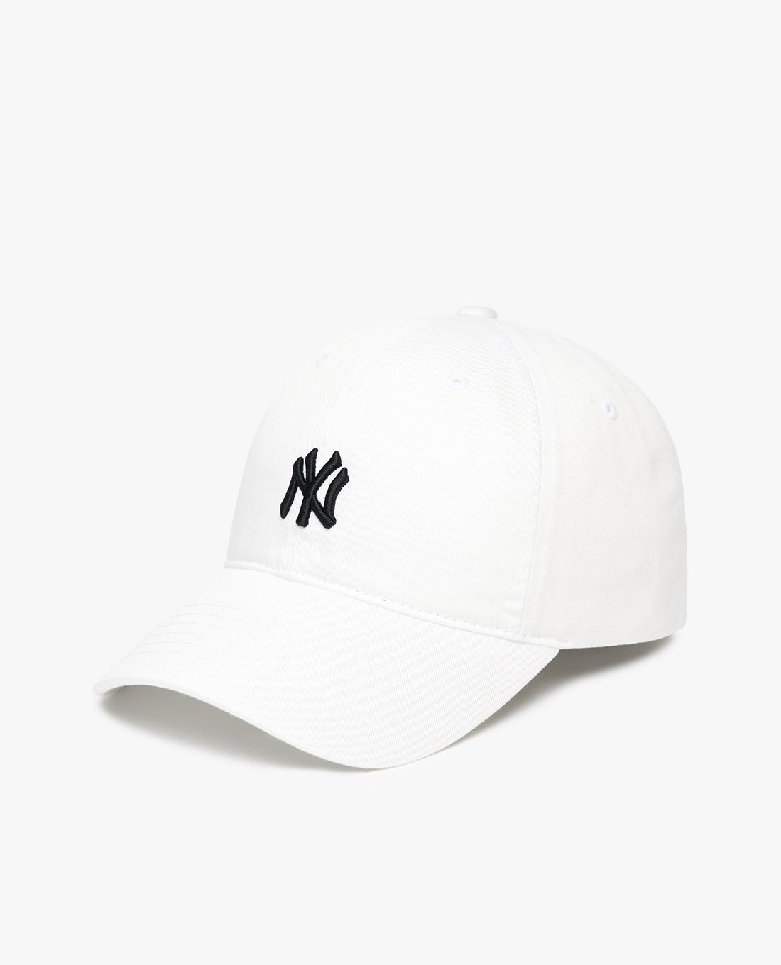 413 -  Nón MLB Unstructured Ball cap - Trắng - Ny Đen Nhỏ [HÀNG CHÍNH HÃNG]