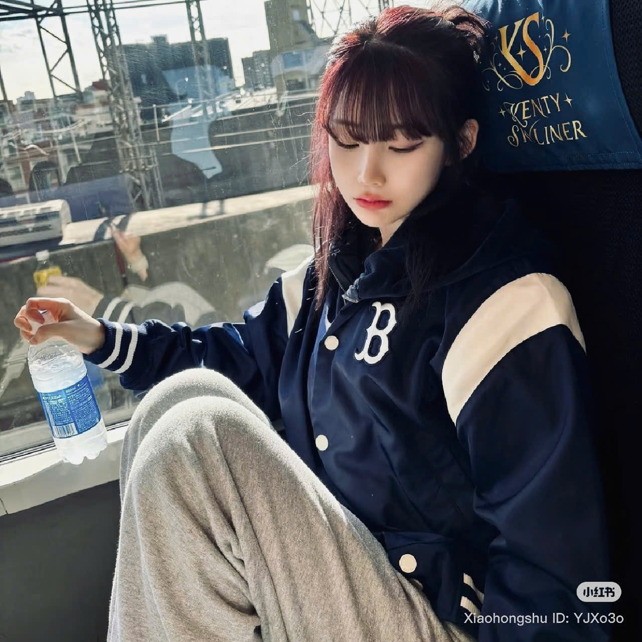 1986 - Áo Bomber New Era Boston Rex Sox Xanh Navy Sọc Trắng [HÀNG CHÍNH HÃNG]
