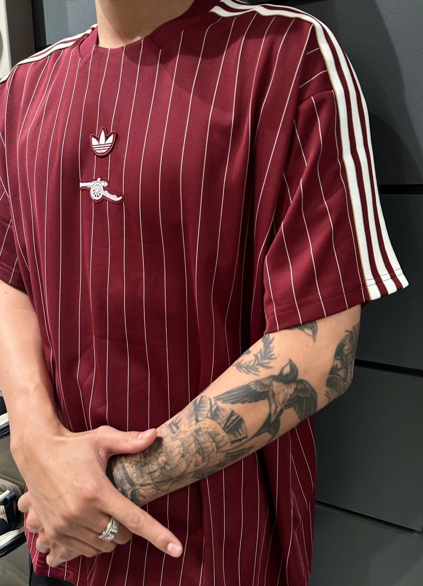 1755 - Áo Adidas Arsenal Terrace Icons Collegiate Burgundy KB6427 [HÀNG CHÍNH HÃNG]