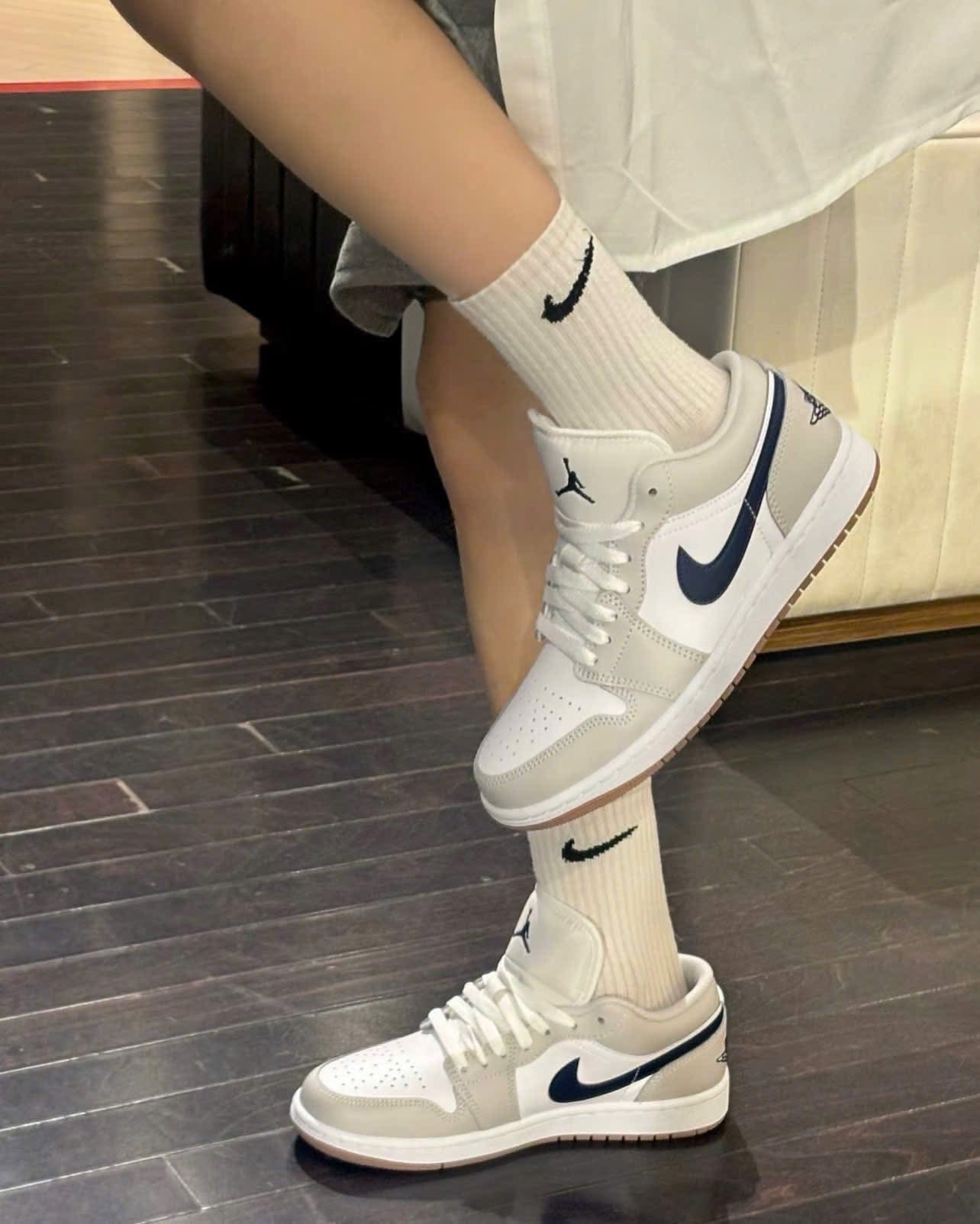 1798 - Giày Nike Air Jordan 1 Low Georgetown 553558-146 / 553560-146 [HÀNG CHÍNH HÃNG]