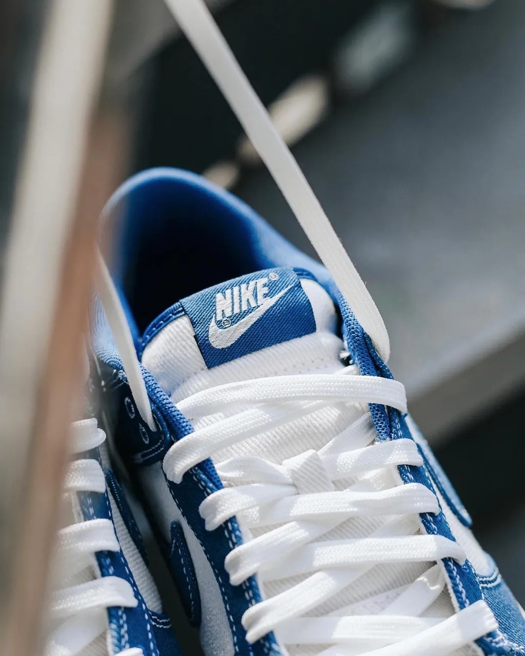 457 -  Giày Nike Dunk Low Sashiko Industrial Blue - Code DV0834 - 101 [HÀNG CHÍNH HÃNG]