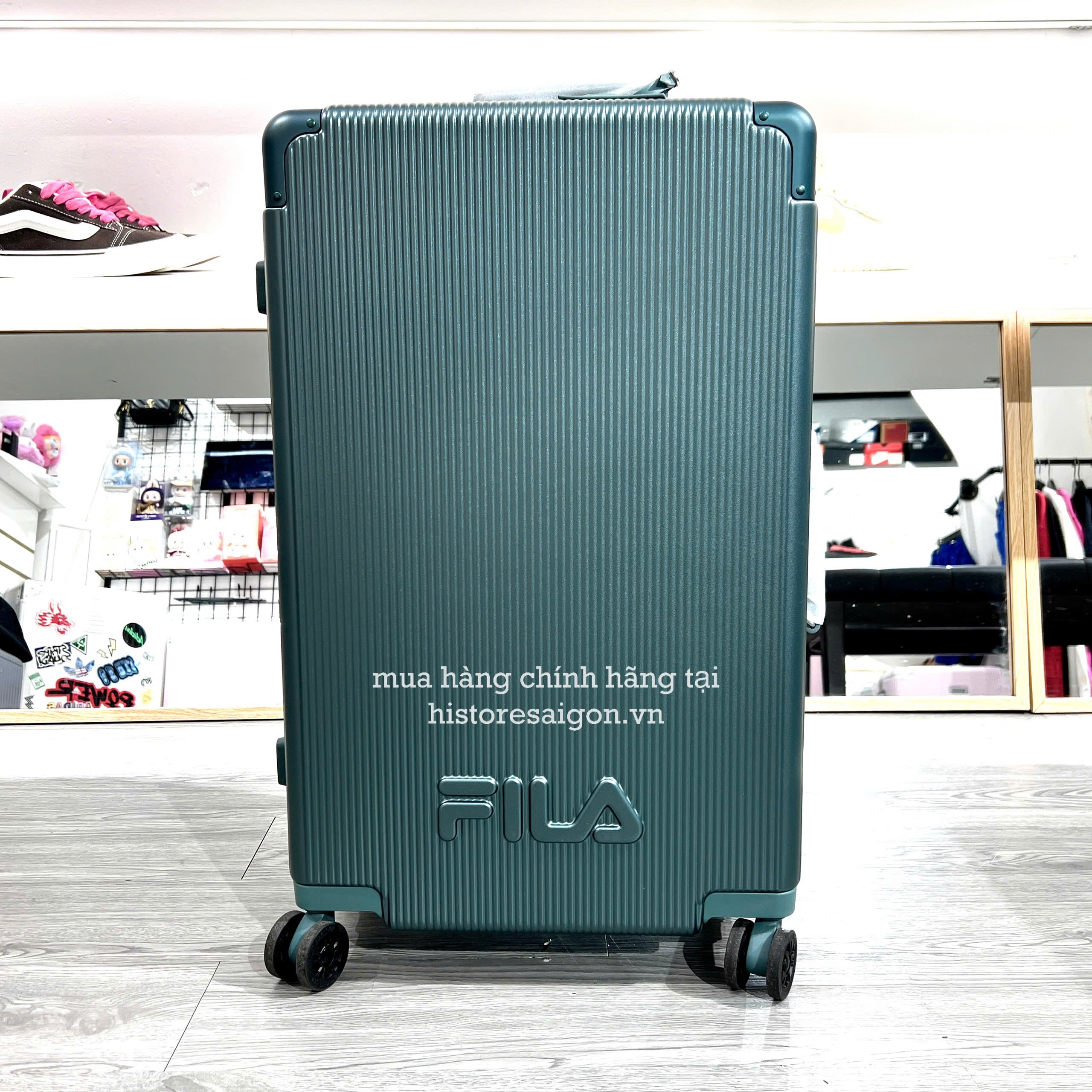 1993 - Vali Fila Xanh Rêu Size 24 Ký Gửi Embossed Logo [HÀNG CHÍNH HÃNG]