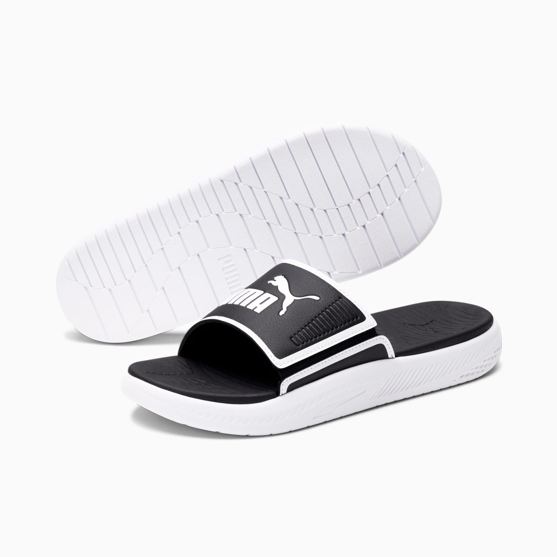 867 -  Dép Puma Softride Slide White Black - Code 382111-01 [HÀNG CHÍNH HÃNG]