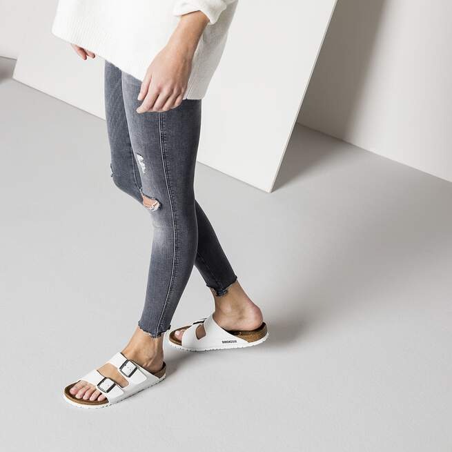 2019 - Dép BirkenStock Arizona Birko-Flor White 552681 [HÀNG CHÍNH HÃNG]