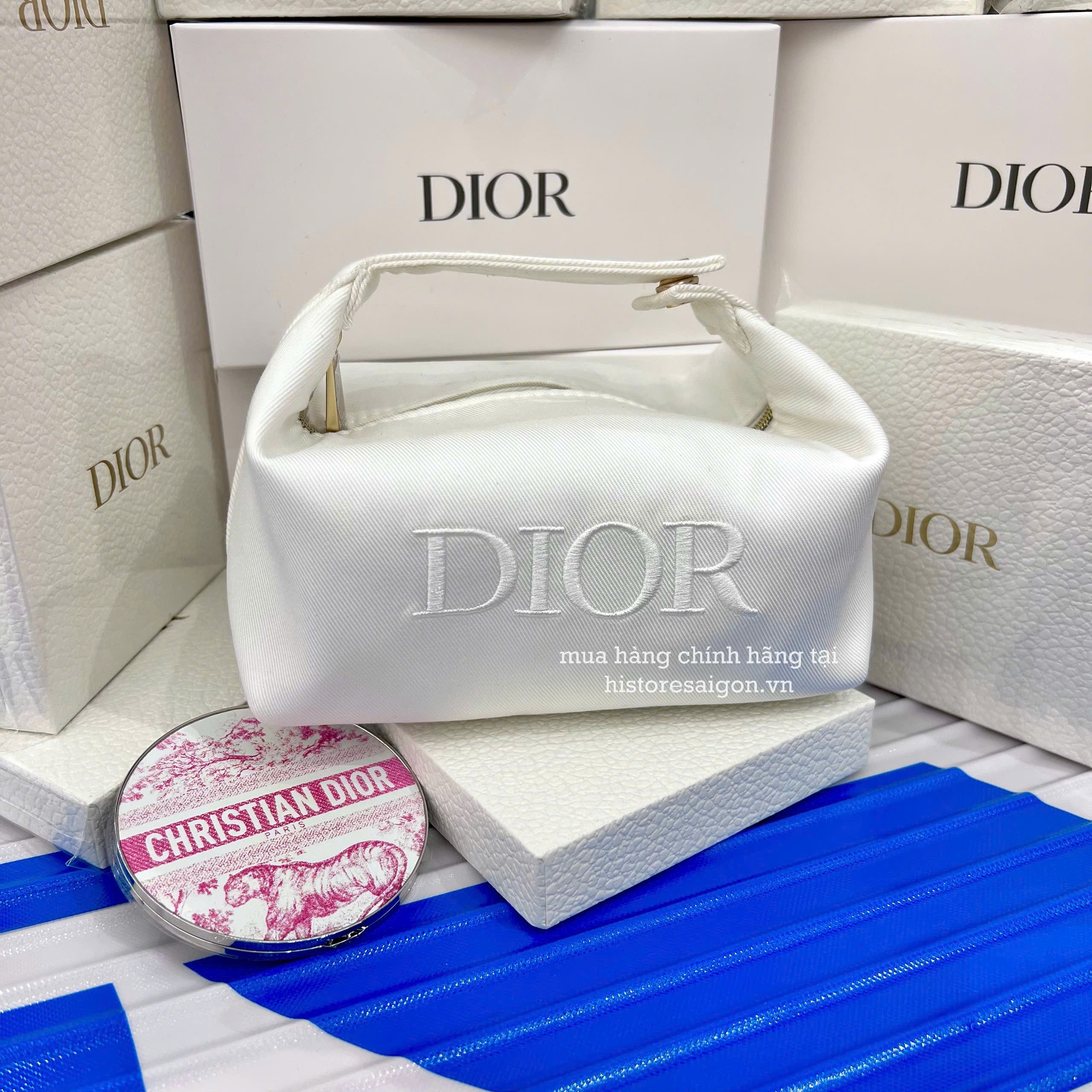 1781 - Dior Trousse Pouch - Túi Pouch Dior Gift Dior For VIP (Gift Hãng Tặng Khách VIP) [HÀNG CHÍNH HÃNG]