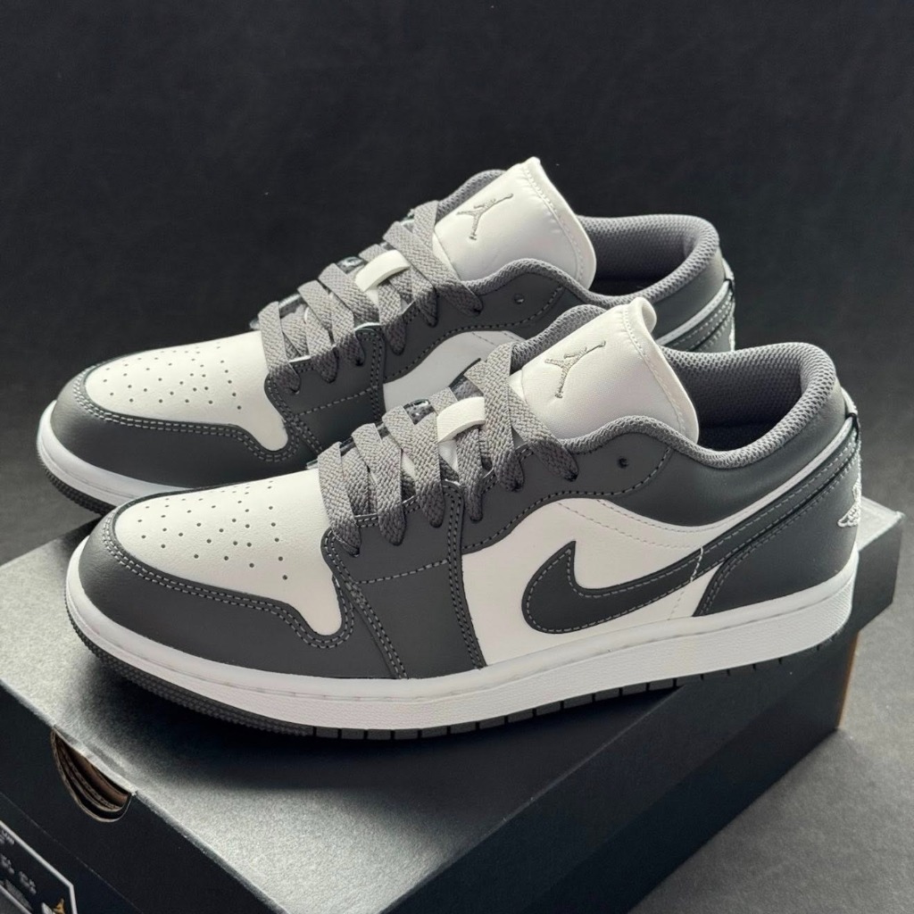 2033 - Giày Nike Air Jordan 1 Low ‘Grey White’ 553558-044 [HÀNG CHÍNH HÃNG]