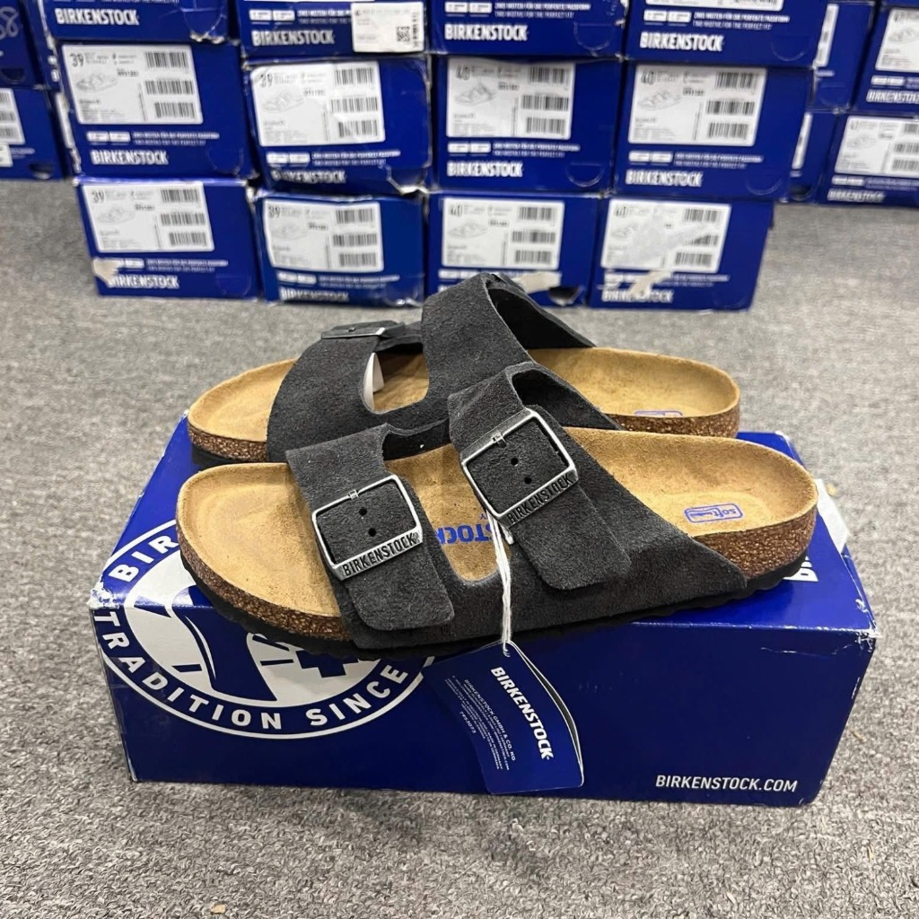 2009 - Dép BirkenStock Arizona Velvet Grey 552323 [HÀNG CHÍNH HÃNG]