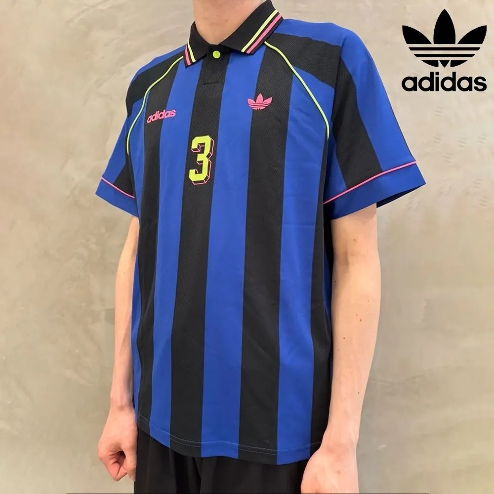1684 - Áo Adidas Originals Jcquard Jersey Semi Lucid Blue / Black KD2307 - Xanh Dương Đen [HÀNG CHÍNH HÃNG]