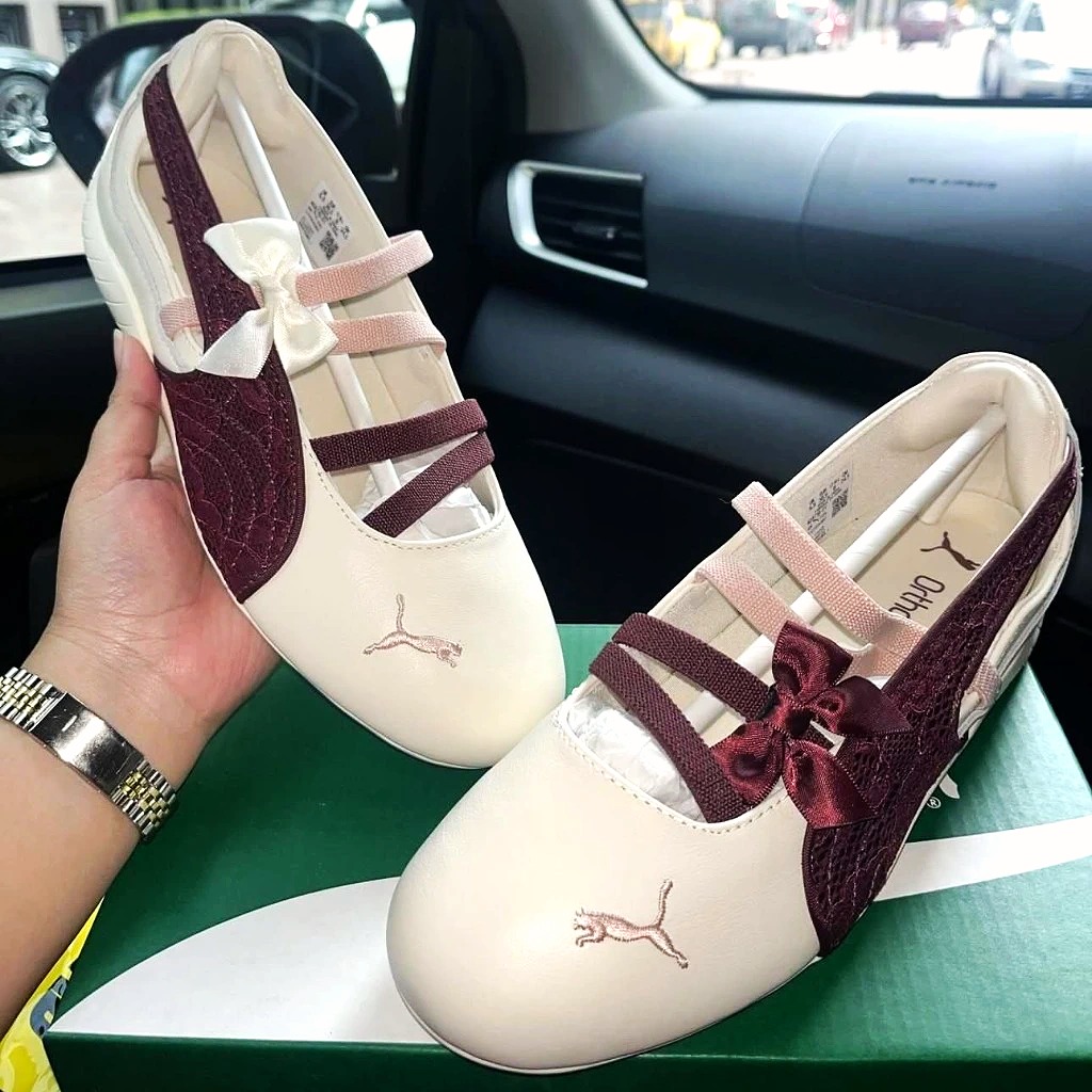 2189 - Giày Puma Speedcat Ballet Lace Ruby Shimmer 408719-01 [HÀNG CHÍNH HÃNG]