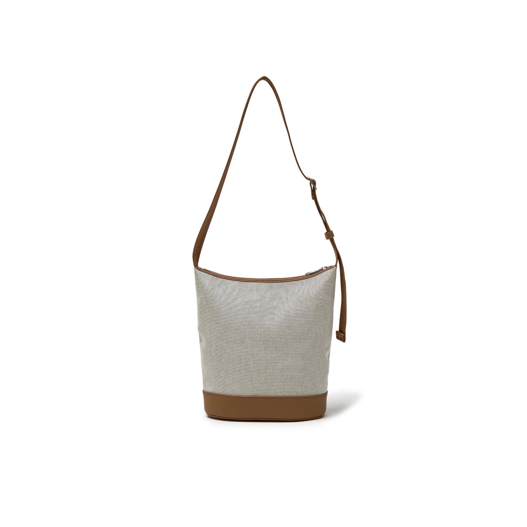 1779 - Túi MLB Basic Logo Canvas Bucket Bag Boston Red Sox Brown 3ABMBC15N-43BRD [HÀNG CHÍNH HÃNG]
