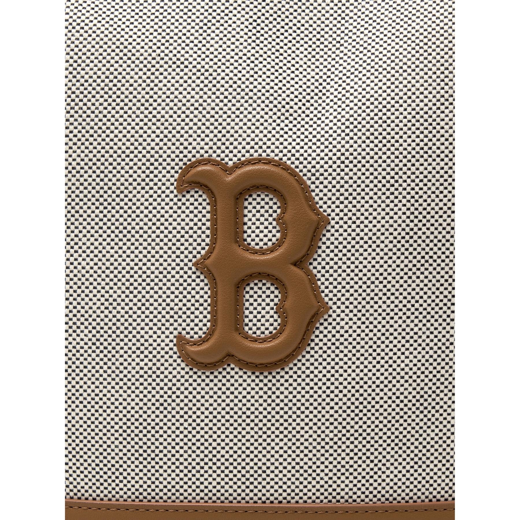 1779 - Túi MLB Basic Logo Canvas Bucket Bag Boston Red Sox Brown 3ABMBC15N-43BRD [HÀNG CHÍNH HÃNG]
