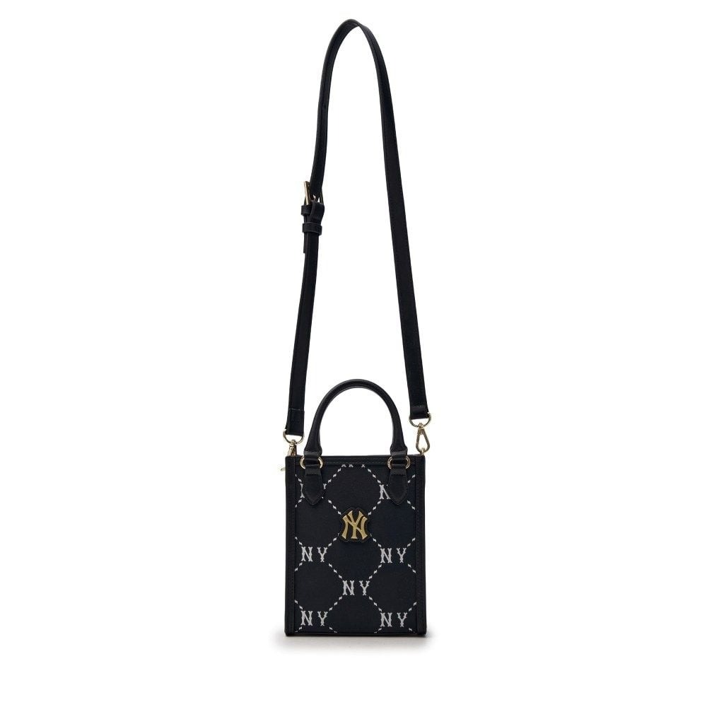 2649 - Túi MLB Diamond Monogram Mini Tote NY Black 7ACRMD35N-50BKS [HÀNG CHÍNH HÃNG]