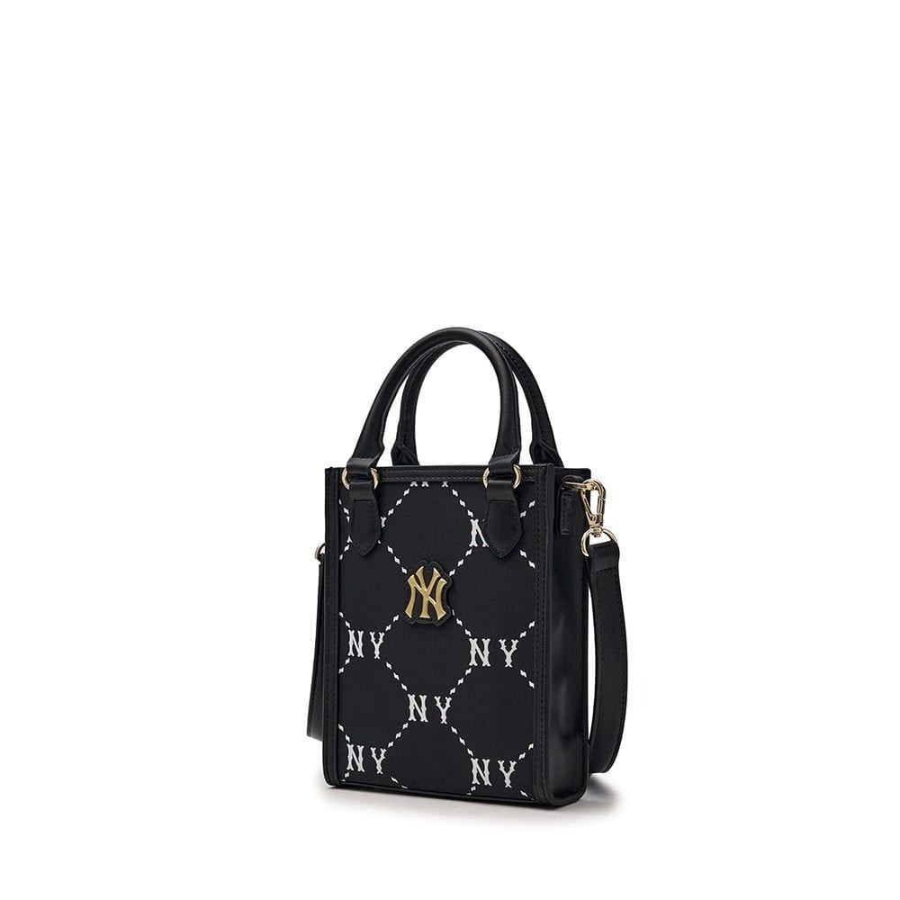2649 - Túi MLB Diamond Monogram Mini Tote NY Black 7ACRMD35N-50BKS [HÀNG CHÍNH HÃNG]