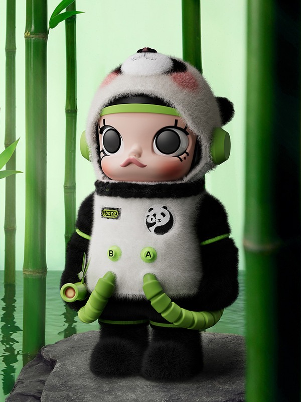 1132 - Gấu Bông Art Toy Mega Space MOLLY 400% Panda POPMART Mega Collection Molly Joy and Panda - Size 30cm [HÀNG CHÍNH HÃNG]