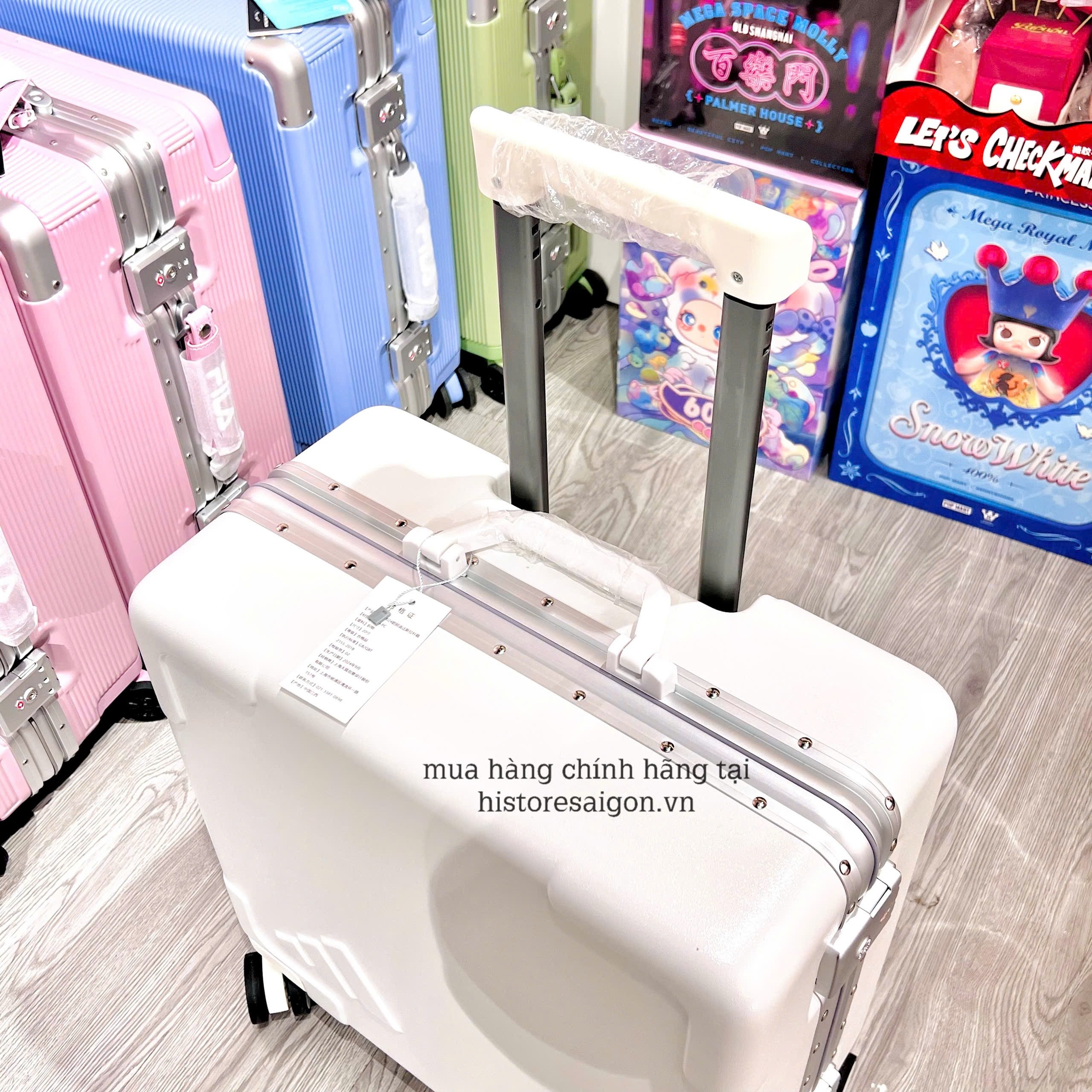 1795 - Vali Adidas Xách Tay Trắng Sữa Logo Size Cabin Mang Lên Máy Bay [CHÍNH HÃNG]