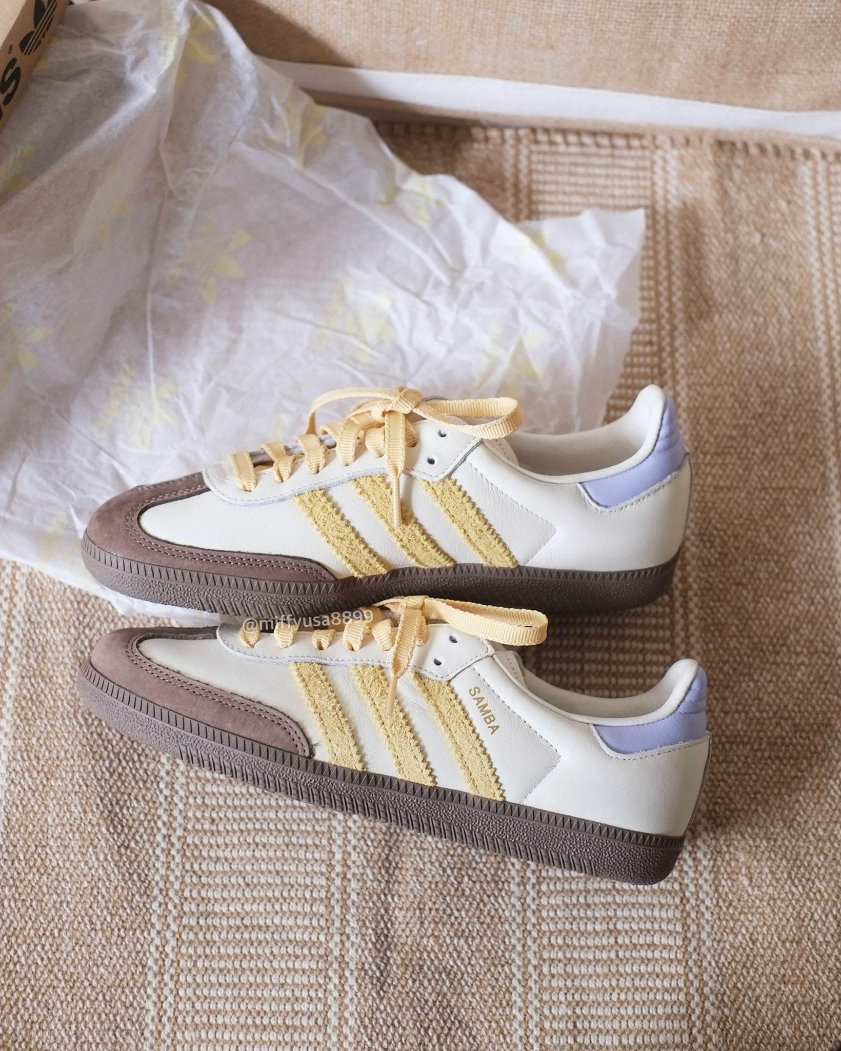 1119 - Giày Adidas Samba OG Off White Violet Tone - Code - IE0875 - [HÀNG CHÍNH HÃNG]