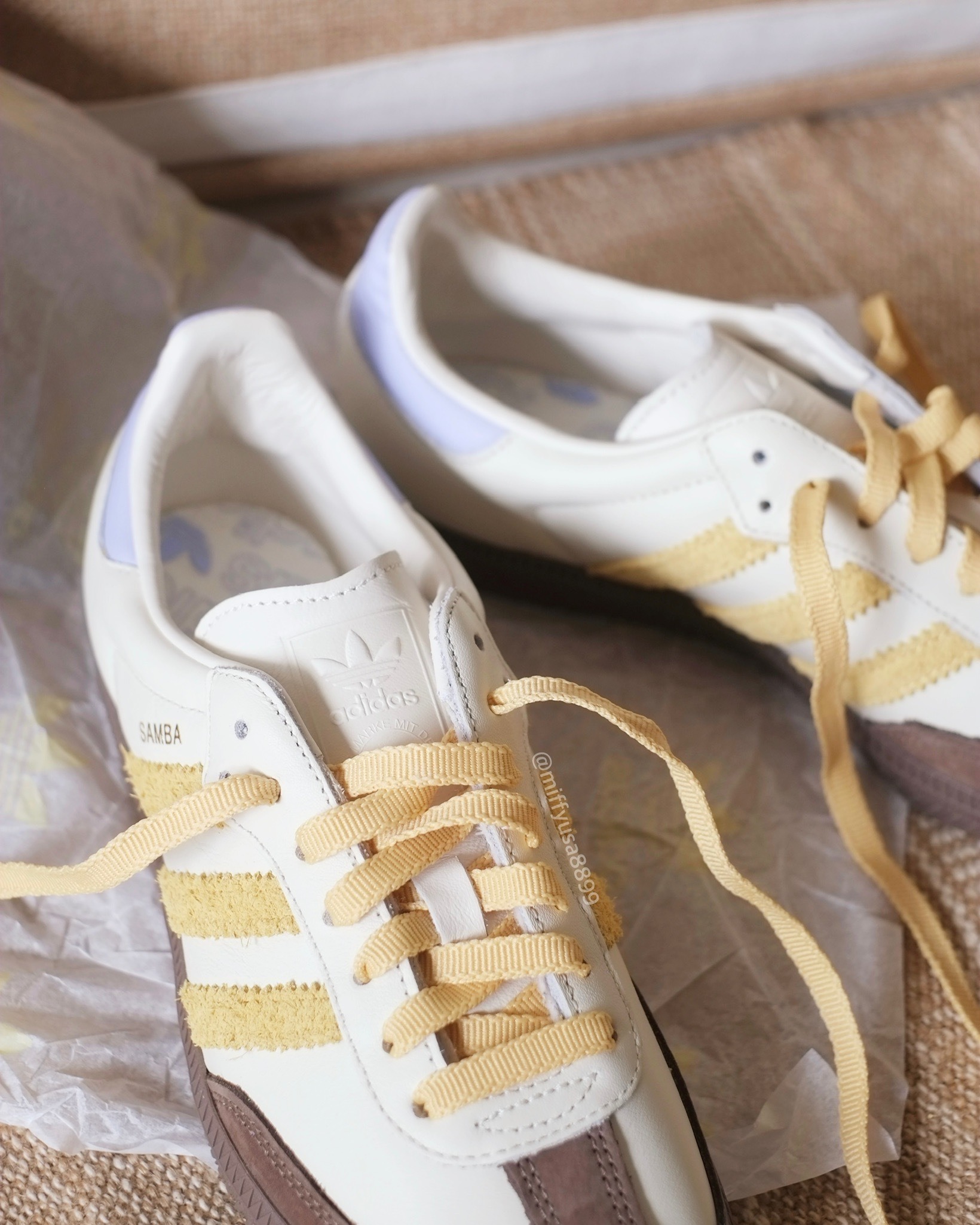 1119 - Giày Adidas Samba OG Off White Violet Tone - Code - IE0875 - [HÀNG CHÍNH HÃNG]