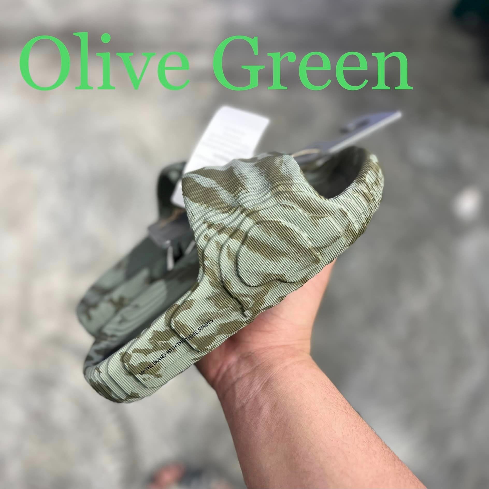 1365 -  Dép Adidas Adilette 22 - Olive Green - Xanh Đậm - HP6517 [HÀNG CHÍNH HÃNG]
