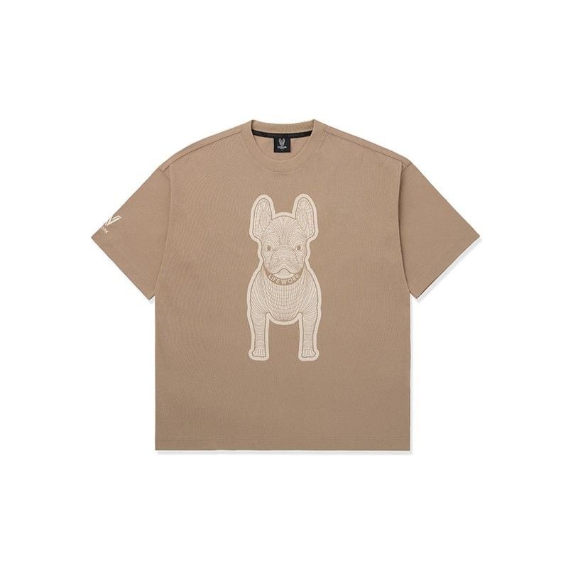 1741 -  Áo Life Work Silket Racket Dark Beige Short LW255TS982 [HÀNG CHÍNH HÃNG]