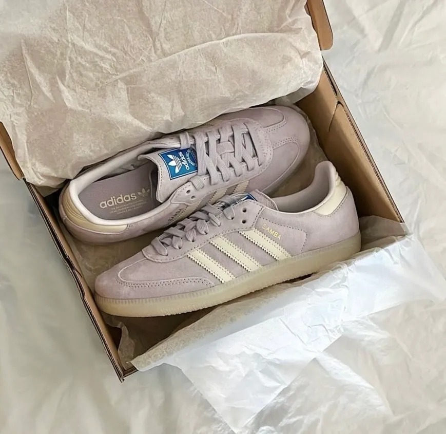 906 -  Giày Adidas Samba OG Sivel Dawn Chalk Pastel Purple - Code IG6176 [HÀNG CHÍNH HÃNG]