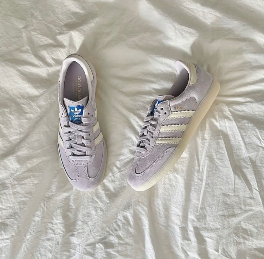 906 -  Giày Adidas Samba OG Sivel Dawn Chalk Pastel Purple - Code IG6176 [HÀNG CHÍNH HÃNG]