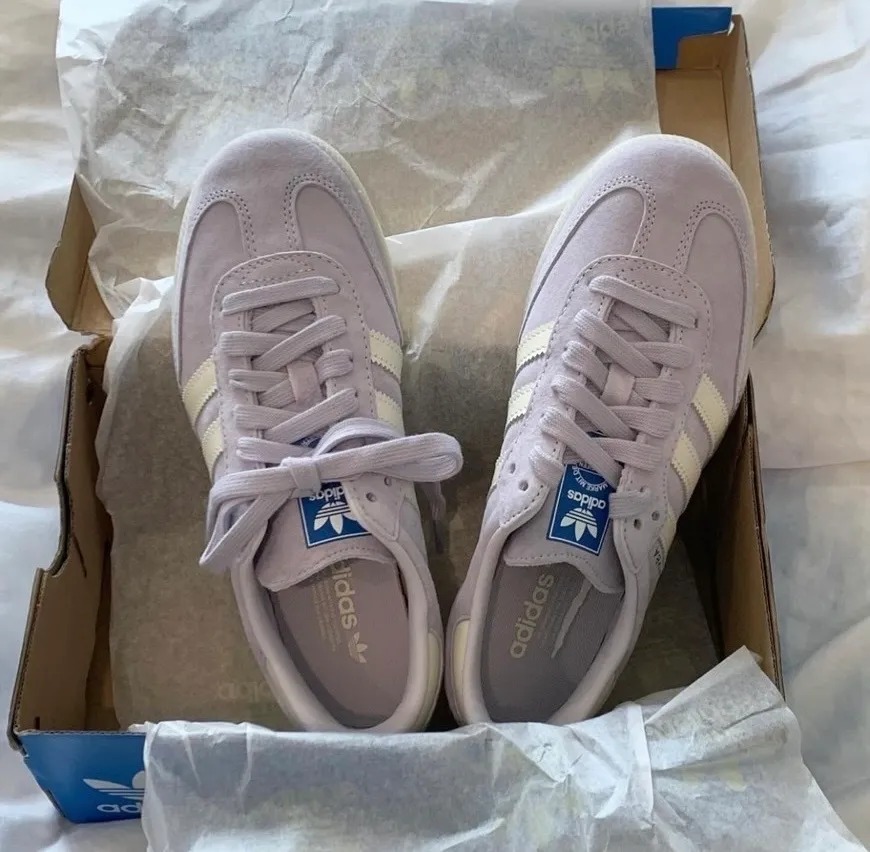 906 -  Giày Adidas Samba OG Sivel Dawn Chalk Pastel Purple - Code IG6176 [HÀNG CHÍNH HÃNG]