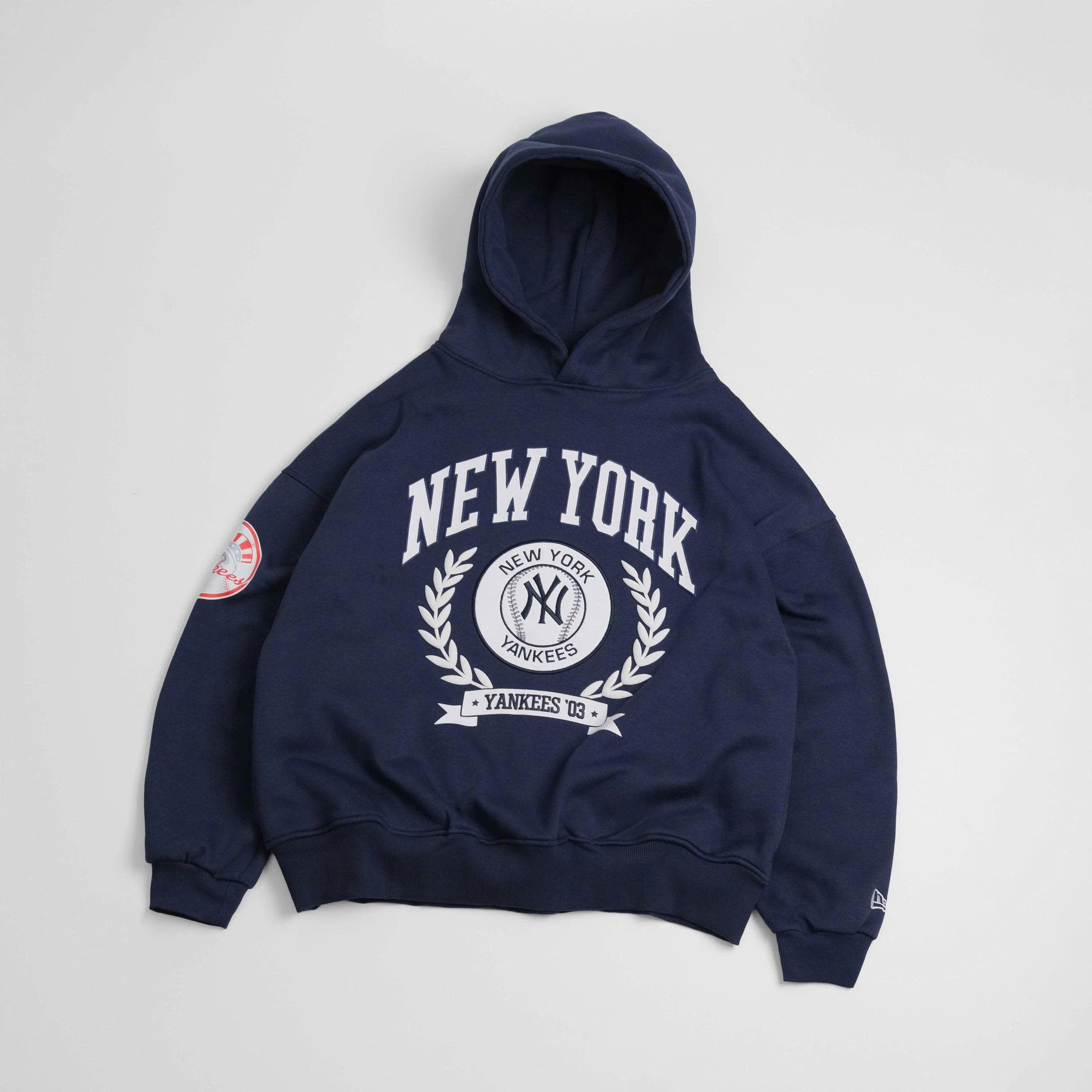 2016 - Áo Hoodie New Era NY New York Yankess Laurel Xanh Navy [HÀNG CHÍNH HÃNG]