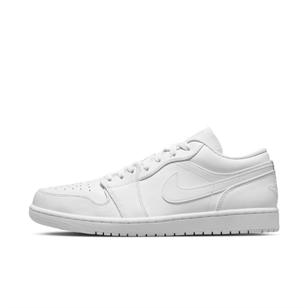 072 -  Giày Nike Air Jordan 1 Low Triple White 553558 136 | 553560 136 [HÀNG CHÍNH HÃNG]
