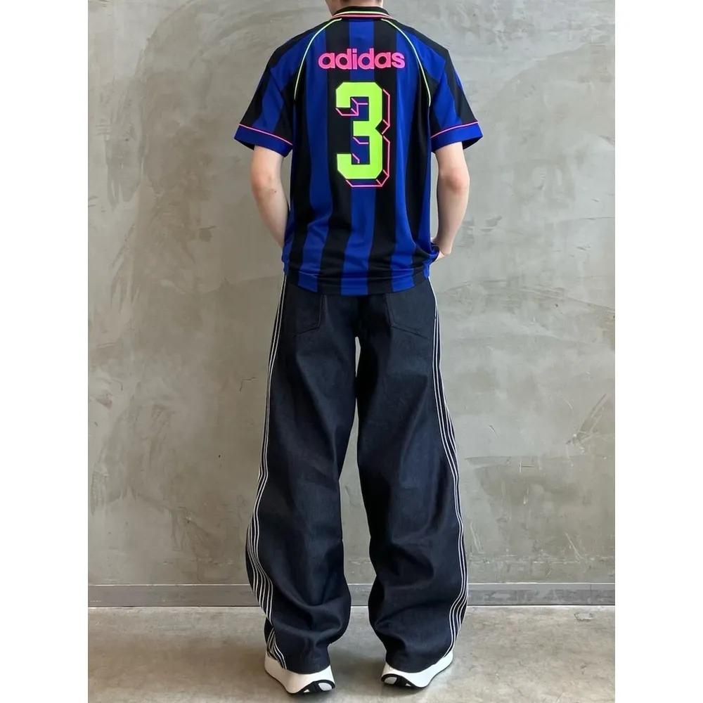 1684 - Áo Adidas Originals Jcquard Jersey Semi Lucid Blue / Black KD2307 - Xanh Dương Đen [HÀNG CHÍNH HÃNG]
