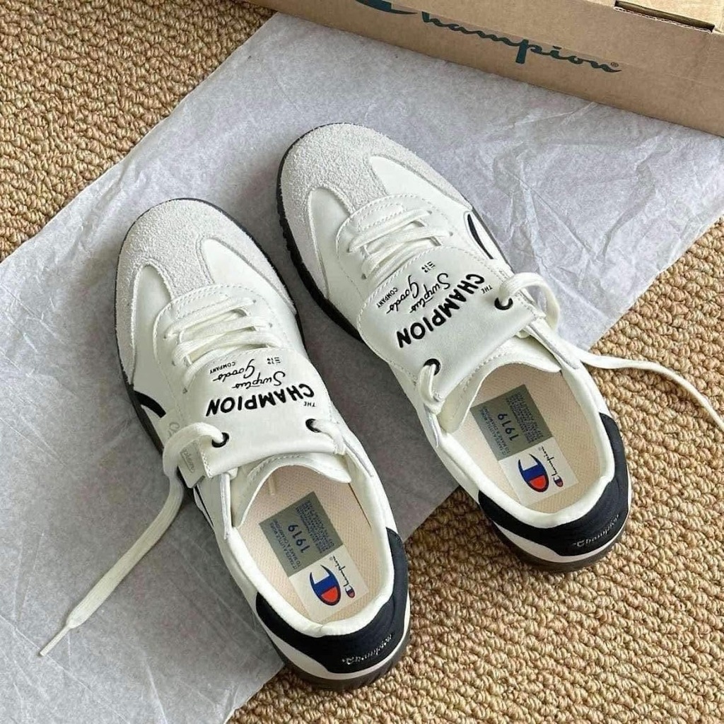 1669 - Giày Champion Essentials T-Trainer Cream Black U4CFCTW14U3 [HÀNG CHÍNH HÃNG]