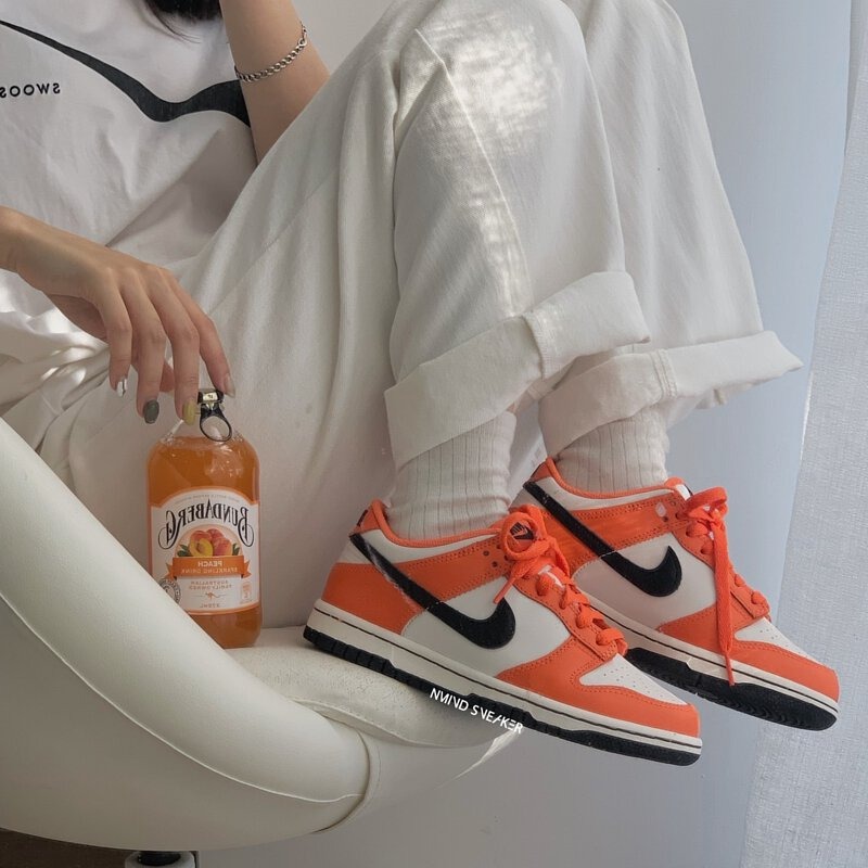 294 -  Giày Nike Dunk Low Patent Orange <DJ9955-800> [HÀNG CHÍNH HÃNG]