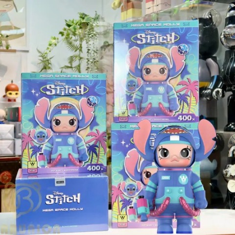 1496 - Molly Stitch 400% - POPMART MEGA SPACE MOLLY 400% STITCH [CHÍNH HÃNG]