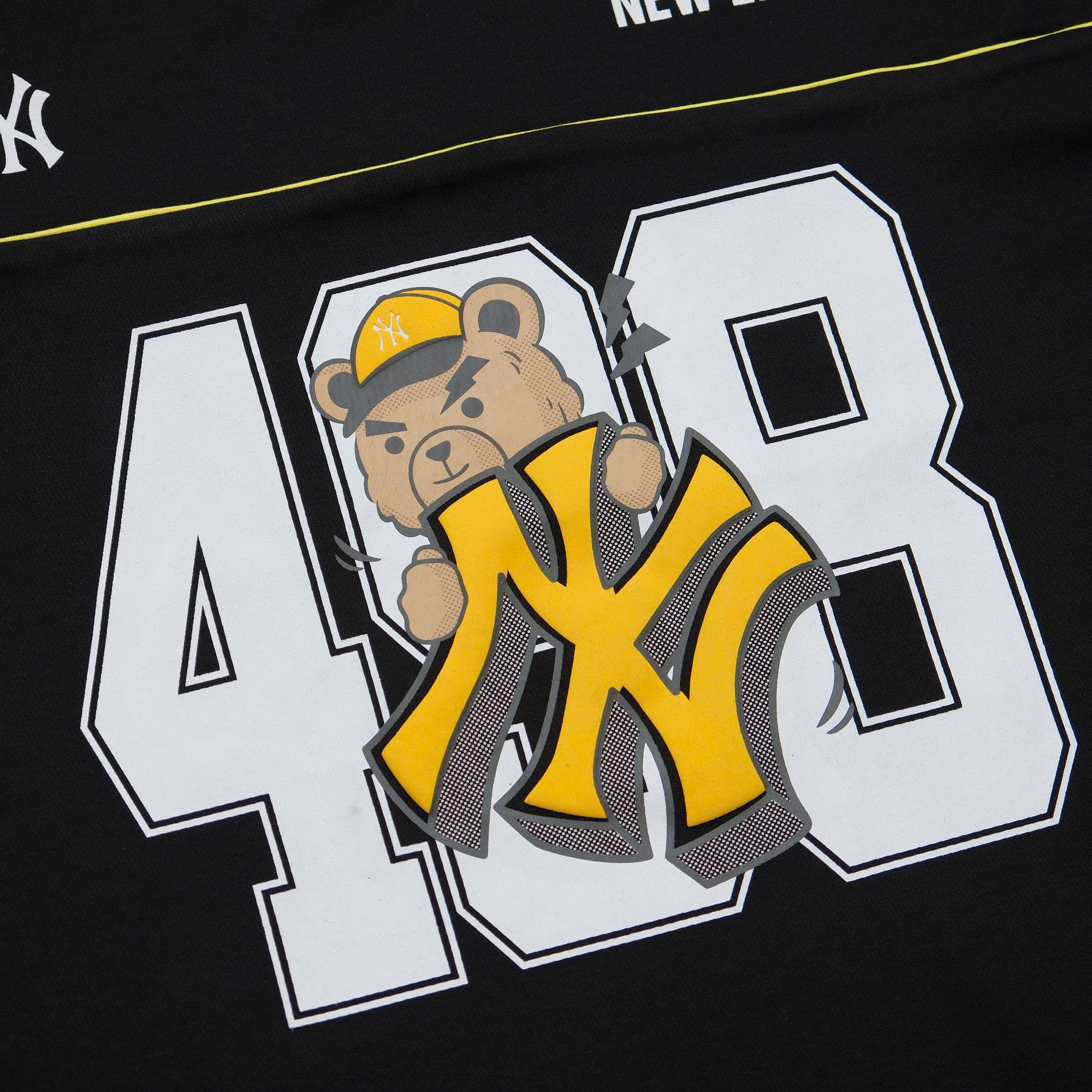 2570 - Áo New Era New York Yankess 4 Gấu 8 Đen [HÀNG CHÍNH HÃNG]